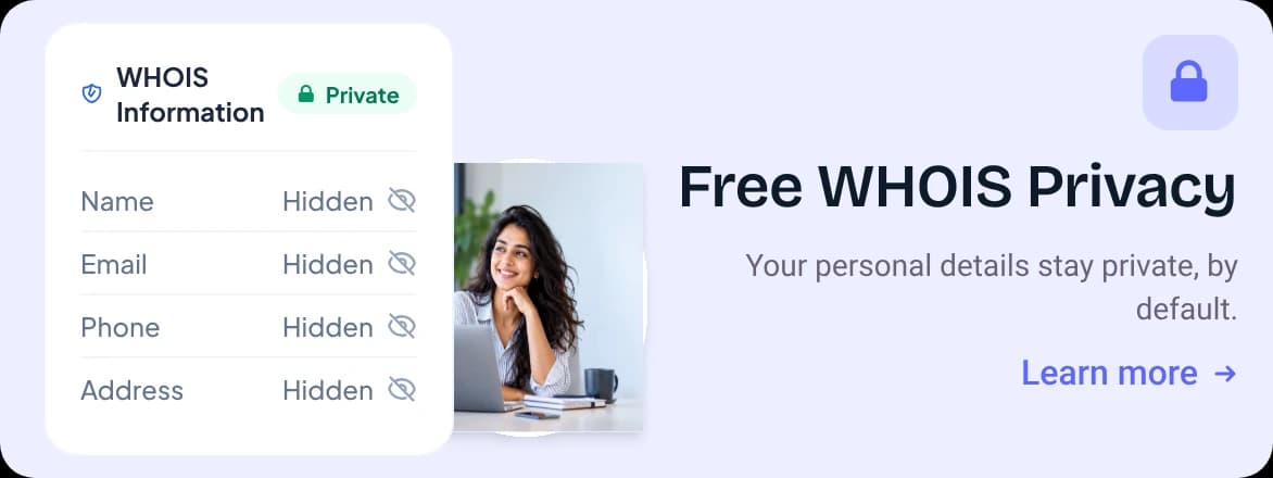 Free WHOIS privacy