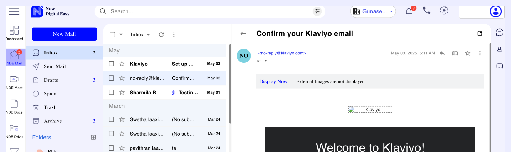 NDE Workspace Preview